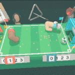 A physics-based finger soccer video game